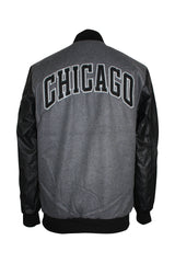 Men's NBA Chicago Bulls Varsity Jacket Dark Gray /Black