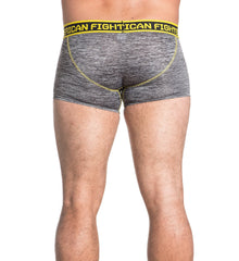 American Fighter Curtis Mens Boxer Briefs FM3887 Black Grey Neon Yellow